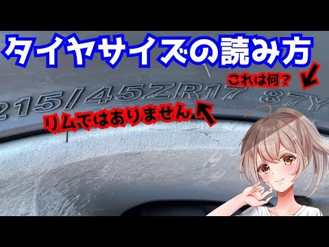 Introduction to car lovers! How to read tire size！ [Racer Vtuber]