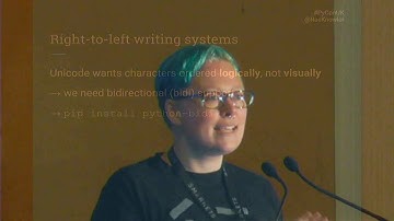 Pycon UK 2016: Python, Locales and Writing Systems