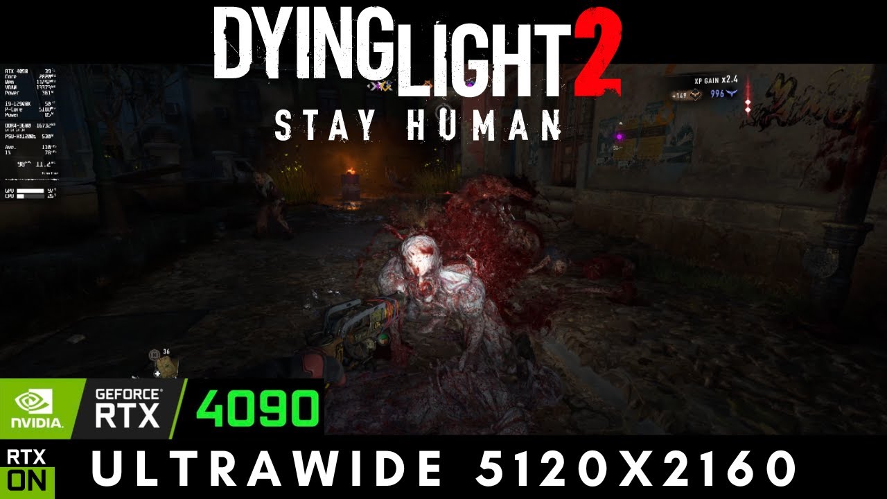 Dying Light 2 RTX 4090 Ultra Ray Tracing 4k Ultrawide 5120 x2160