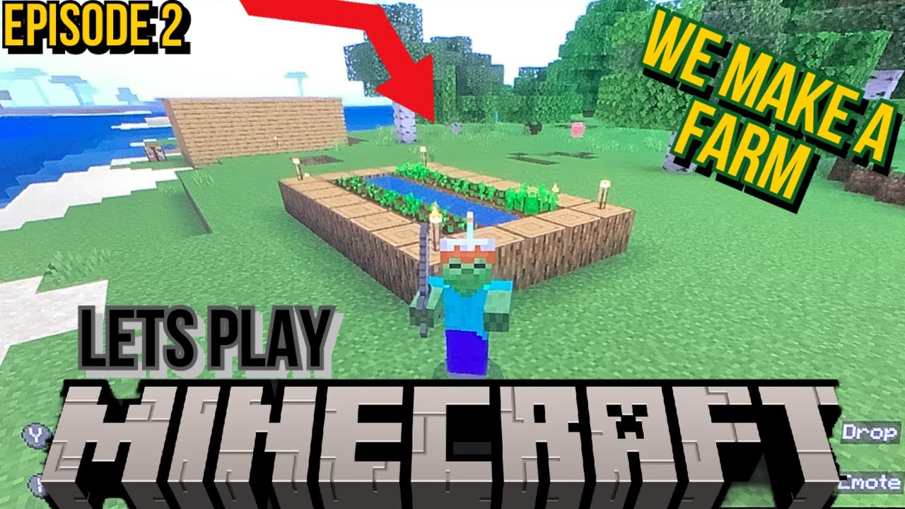MINECRAFT LETS PLAY|WE MAKE A FARM episode 2 - YouTube