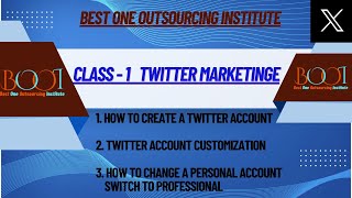 Setting Up Your Twitter Business Account with the Best Outsourcing Institute - Class-1