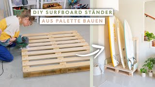 Surfboard Ständer DIY | mein erstes Paletten Upcycling! by schere leim papier 1,151 views 1 month ago 5 minutes, 49 seconds