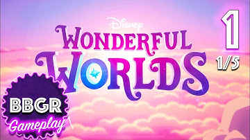 Disney Wonderful Worlds (Levels 1-15) - Review 1/5, Game Play Walkthrough No Commentary 1