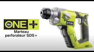 Le marteau perforateur SDS+ sans fil 18 V  Ryobi ONE+ R18SDS by Bricozor 12 views 3 weeks ago 1 minute, 58 seconds