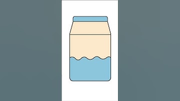 How to Draw Milk Box, Milk Drawing, Draw and Color Milk, Draw Milk Box, Draw Cute Milk
