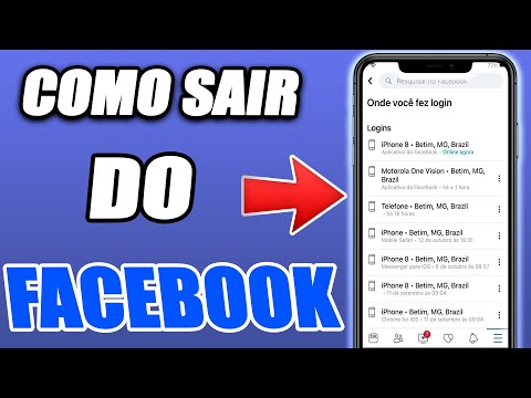 Como sair do Facebook pc pelo celular (2021)