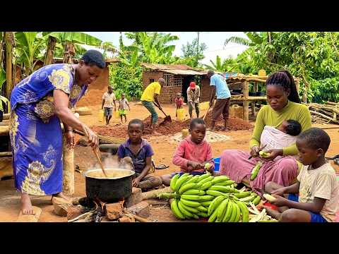 Building A Traditional Outdoor Firewood Stove & A Healthy Organic African Dish Preparation