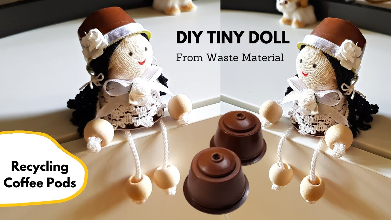 What do you think of this cute doll made with Coffee Pods? An excellent idea of Used Coffee Pods 👧🏻