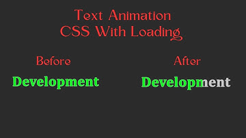 Text Animation CSS With Loading #javascript #frontend #animation #loader #loading #loadingscreen
