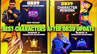 BEST CHARACTERS IN FREE FIRE AFTER UPDATE | ALL CHARACTER'S CHANGED ABILITY FULL DETAILS