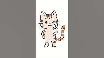 How to Draw a Cute Cat Step by Step!| Easy Drawing Tutorial 🐱