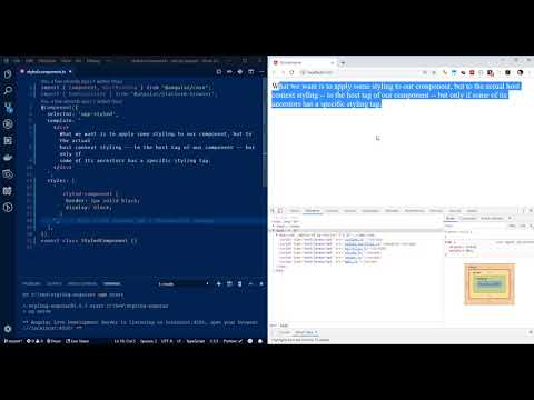 :host-context and the ::ng-deep selector