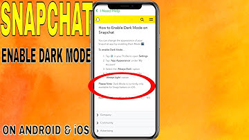 ✅ How To Enable Snapchat Dark Mode On Android And IOS 🔴