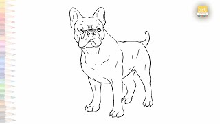 French Bulldog drawings | Dog drawing tutorial | How to draw French Bulldog step by step #artjanag French Bulldog drawings | Dog drawing tutorial | How to draw French Bulldog step by step #artjanag
