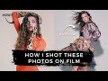 Shooting on film for the first time  studio fashion photography bts