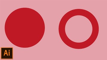 How To Remove The Center Of The Circle | Adobe Illustrator | Tutorial