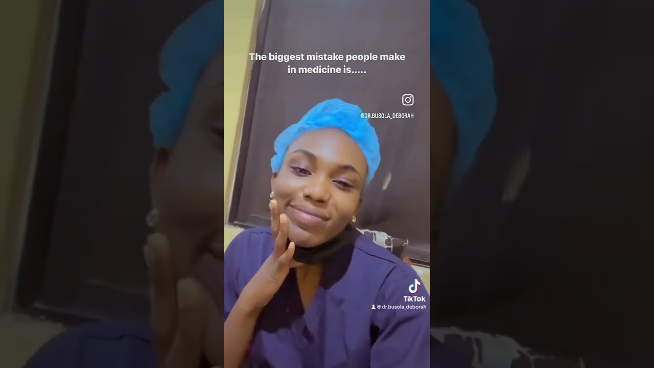 The worst thing you can do yourself as a doctor 👩‍⚕️ 