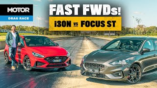 Drag Race! Hyundai i30 N DCT vs Ford Focus ST | MOTOR