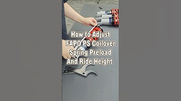 How to Adjust FAPO PS Coilover Spring Preload And Ride Height #fapo #coilovers #loweredcars #vw