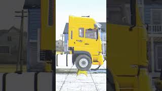 Truck Gliding Across Low Speed Bumps With Ease