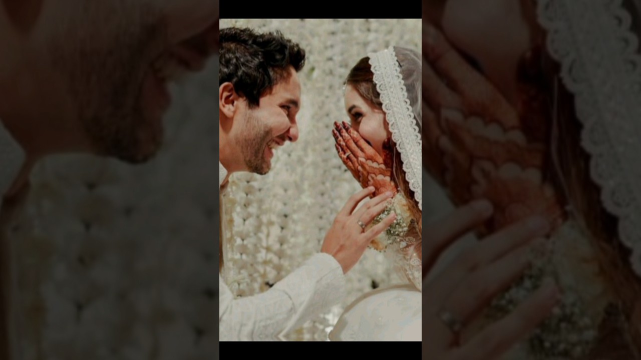Pakistani actor zuhab Khan and wania nadeem got nikkahfied 💖🖇️ 