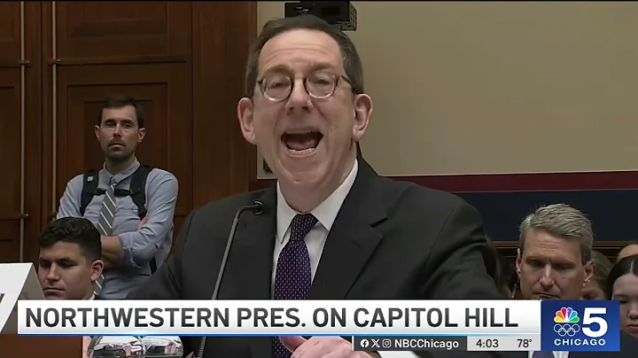 Northwestern President testifies on antisemitism at Capitol Hill