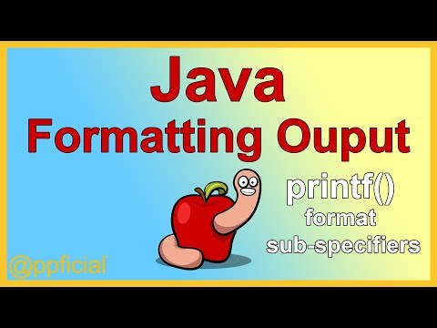 Java Formatting Output with the printf Method using Format Sub-Specifiers - Easy Example - APPFICIAL
