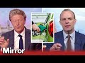 Dominic Raab and Charlie Stayt argue over the price of petrol