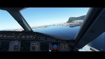 MSFS 2020 - Gibraltar RNAV(RNP) 09 with A32NX experimental | 4K | Ultra