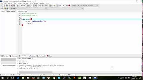 Bài 1: Lập trình ngôn ngữ C, hello world