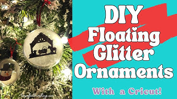 DIY Floating Ornaments with Glitter!