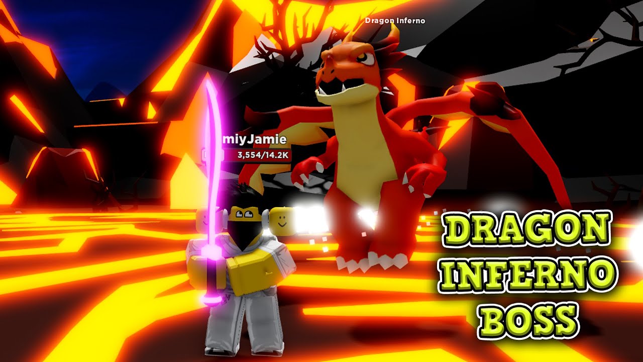Defeating the NEW Dragon Inferno Boss in Blade Quest!