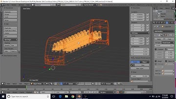 Volvo 9700 6x2 Blender Tutorial - Part 23 - Position The Seats