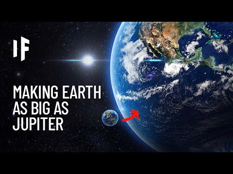 What If Earth Was the Size of Jupiter?