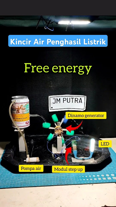 Diy Kincir Air Penghasilan Listrik II mini PLTA #Kincirairlistrik #minipltaproject #youtubeshorts