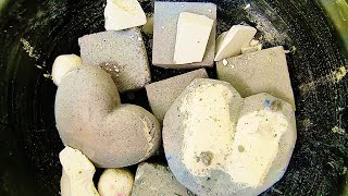 Super Soft Grey & White Layered Marble Reforms Crush ASMR • Quick Dusty Crumbling • Plz Subscribe 🤍🩶 screenshot 4