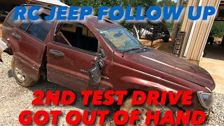 After A Wild Test Drive, My Remote Control Jeep Needed Some TLC... I Took My New Remote Controlled Jeep Grand Cherokee For A Test Drive