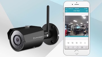 Ethernet WiFi Mobile App Setup for Amcrest Outdoor Bullet Cameras