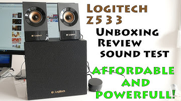 Logitech Z533--REVIEW---SOUND TEST---UNBOXING (4k)