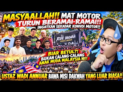 ALLAH‼️ MAT MOTOR TURUN BERAMAI-RAMAI TAPI BUKAN NAK LUMBA‼️ 😱🏍️ INI YANG USTAZ WADI ANNUAR BUAT‼️