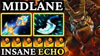 🔥 EARTHSHAKER Mid Finds the Perfect Echo Slam — One Jump Shatters the Entire Team! 🔥 Dota 2
