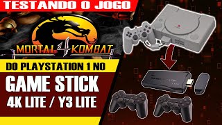 Mortal Kombat 4 Do Ps1 No Game Stick 4K Lite Teste Rápido