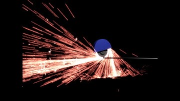 3DS Max sparks (particle systems)