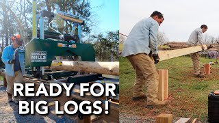 Building a Log Bunk to load our Woodland Mills HM130 Max!