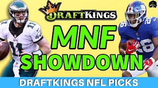DRAFTKINGS NFL WEEK 14 PICKS MONDAY NIGHT SHOWDOWN PICKS | NFL MNF PICKS