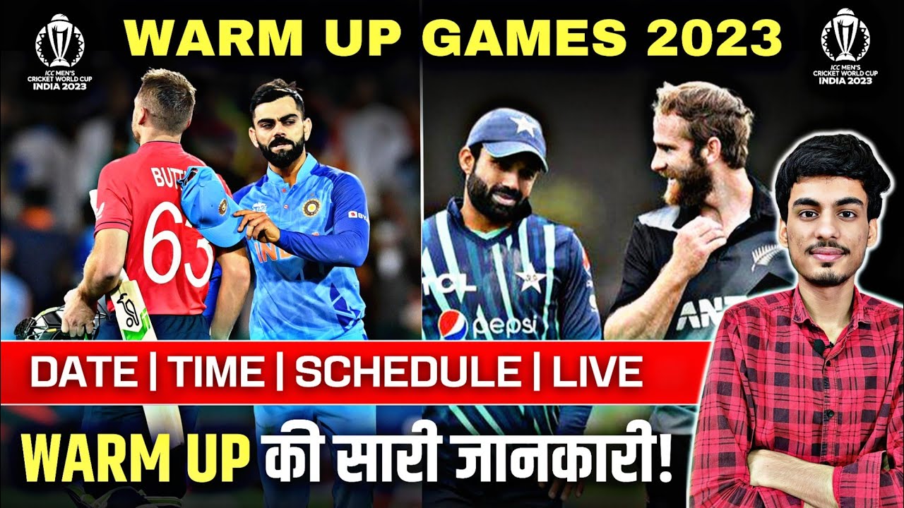 ICC World Cup 2023 Warm Up Matches Date Schedule Time Venue Live Streaming Details