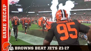 Browns beat Jets 21-17 | Cleveland Browns