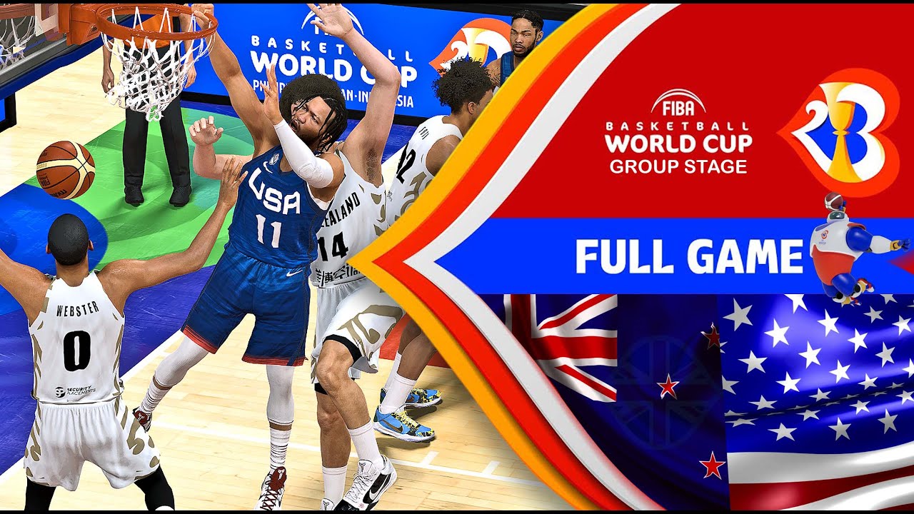FIBA World Cup 2023 l 'Redemption' l New Zealand Vs USA l Group Phase l