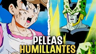 Las 10 Peleas Más HUMILLANTES en DRAGON BALL Z
