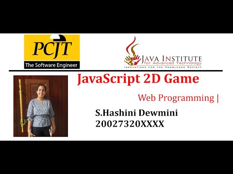 JavaScript 2D Game Development | Java Institute | Ninja Warrior | S. Hashini Dewmini